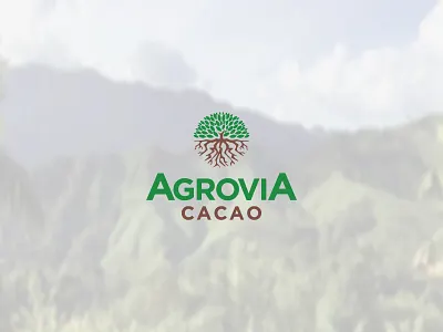 Agrovia Logo cacao logo bradning organic