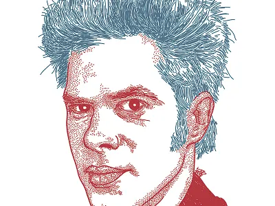 Jim Jarmusch editorial illustration jim jarmusch portrait