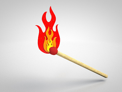 Match 3d cinema 4d digital art fired minimal