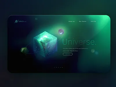 Universe abstract cube galaxy space tesseract universe