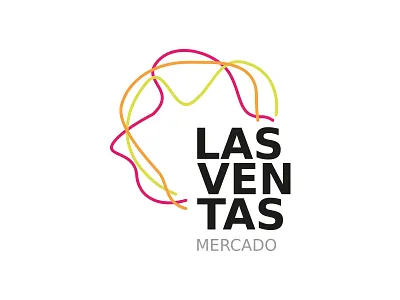 Mercado Las Ventas black colors lines market mercado ventas