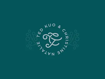 Ted & Christine Wedding Branding: Theme 2 branding c design initials seal t tc wedding