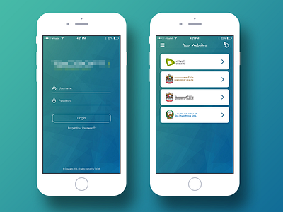 iOS App for CMS app apple blue clean design digital flat home ios ui ux