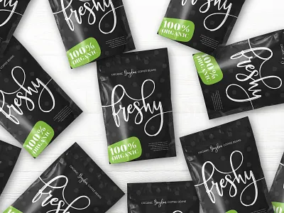 Packaging Mockup Displaying a New Font craft creative font fonts hand handwriting handwritten inspiration logo original typeface