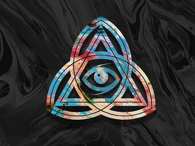 Triunity logo all seeing eye icon monline trinity
