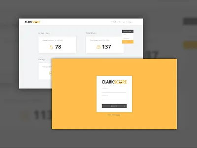 Log in & Dashboard UI app dashboard design log in minimal table ui ux web
