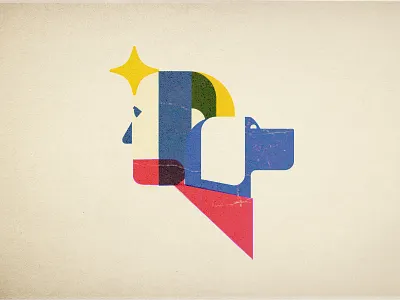 Best Friends dog head logo man pet vintage