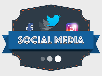 Social Media Team Badge icons instagram media social twitter