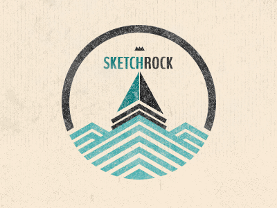 Sketchrock V1.6 logo mark mountains retro sketchrock vintage