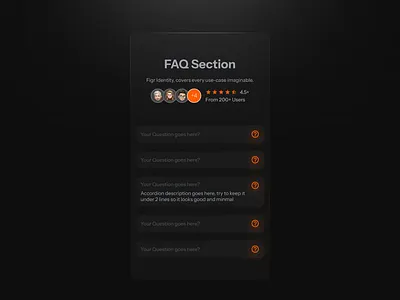 Make FAQ Section UI your own dark theme dark ui dccumentation details section faq faq section faqs grid header grid minimalism nav tabs web design website design wiki