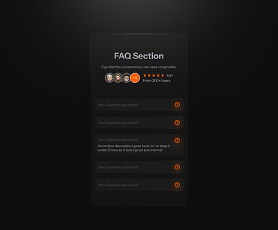 Make FAQ Section UI your own dark theme dark ui dccumentation details section faq faq section faqs grid header grid minimalism nav tabs web design website design wiki