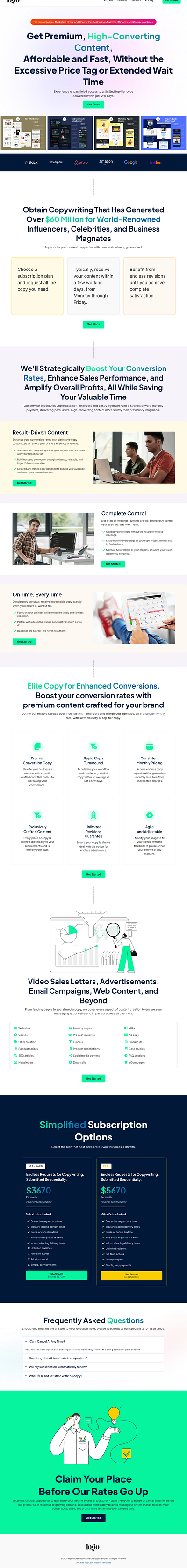 High-Ticket Productized One-Page Template agency template design funnel design funnel template funnel theme ghl ghl template gohighlevel illustration ui