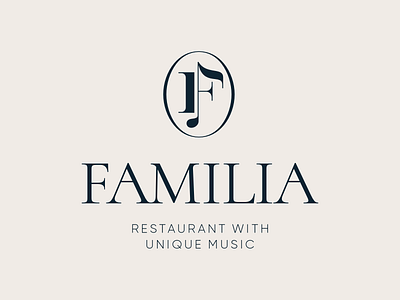 FAMILIA branding f f letter icon logo logodesign logotype monogram music note sign sound symbol