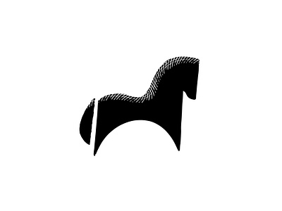 The Horse aistis art branding graphic design horse identity illustration lithuania logo mark minimal simple symbol vilnius