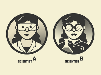 Scientists chemistry lab science vector