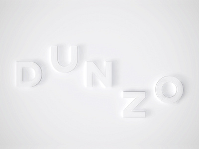 D U N Z O 3d branding cinema clean design event minimal title sequence titles typography