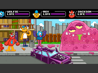 Pixel scene