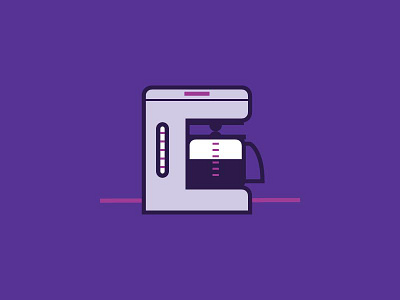 Coffee coffee icon illustration purple