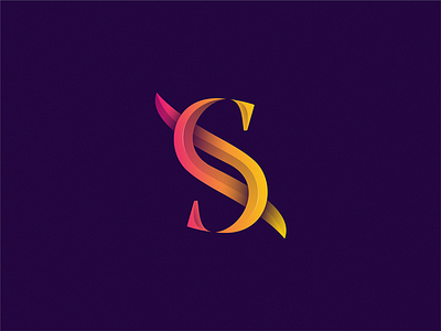 letter S icon illustration letter logo symbol