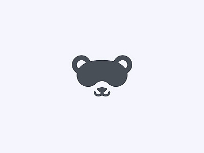 Sleeping Panda design icon illustration logo panda
