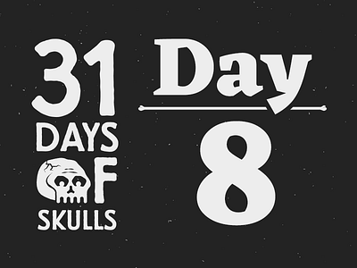 Day 8 - 31 Days of Skulls 31daysofskulls halloween skull