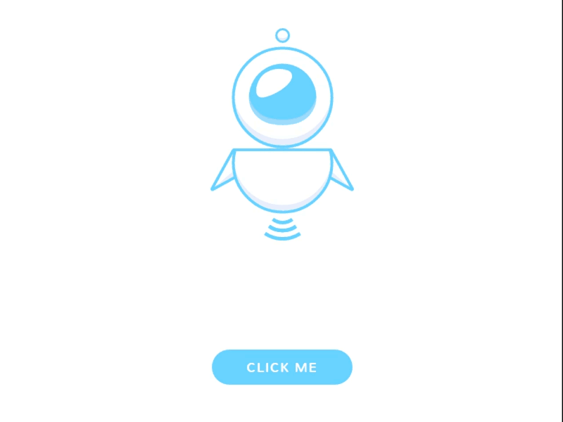 Hovering Robot animation cartoon css design html mobile robot svg web