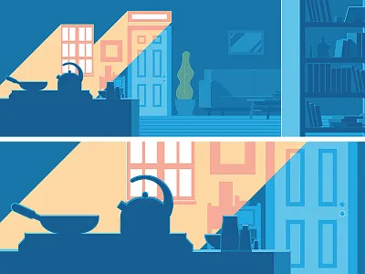 morning2-indriver(Myanmar) door illustrator indriver kitchen morning myanmar plant sofa window