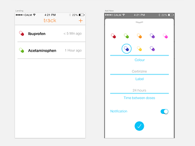 trāck - Medication tracking app health ios iphone pills trāck