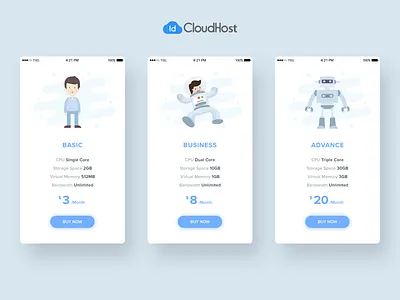 Pricing Card 2016 android app clean dashboard illustration ios landing page onboarding ui ux website