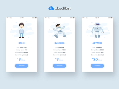 Pricing Card 2016 android app clean dashboard illustration ios landing page onboarding ui ux website