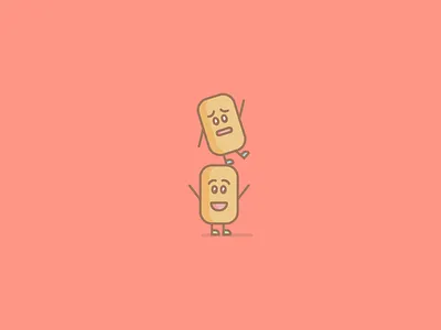October 6: Tater Tots 365cons cute daily icon diary face icon potatoes silly tater tots
