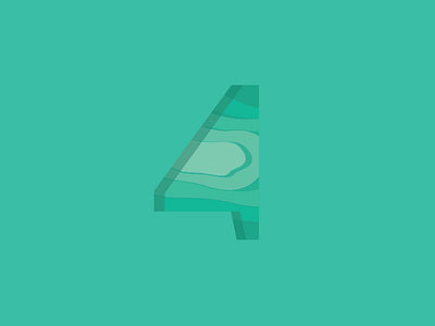 4 shades of green 4 topographic