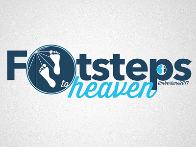 Footsteps To Heaven graphic christian church logo religious timberlane