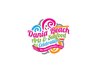 Dania Beach Arts And Seafood Celebration 5th Anniversary brandidentity creative creativeagency creativelogo designstudio graphicdesign graphics logo logoinspiration logomark logos startup