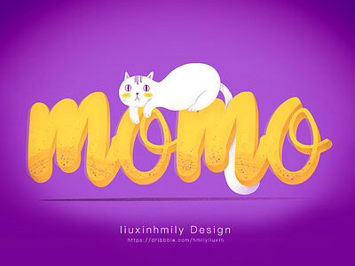 The name for MOMO，by iPad Pro font