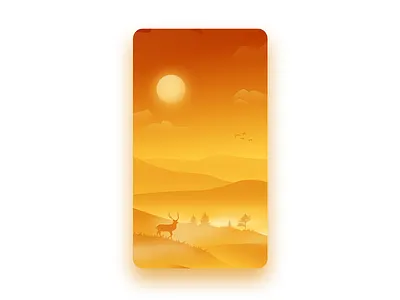 Wallpaper illustration valley wallpaper