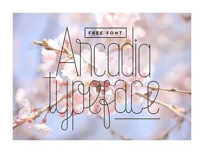 Arcadia Typeface (Free Download) download font free typeface zinartwork