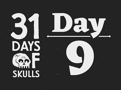 Day 9 - 31 Days of Skulls 31daysofskulls halloween skull
