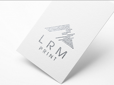 Lrm Print design identity logo logotype vector