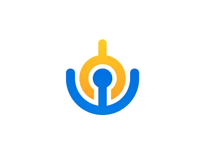 Human Robot brand branding colour design graphic human identity logo monogram robot symbol typography