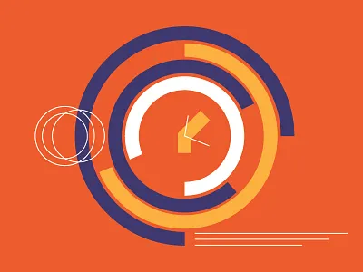 Worth My Time clock design illustration medium time