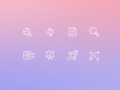 Services Icons icons line marketing services