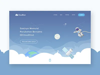 Web Hosting Provider Homepage 2016 android app clean dashboard illustration ios landing page onboarding ui ux website
