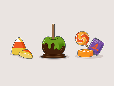 Sweet Icons Halloween Edition apple candy corn chocolate food halloween icons icons set jelly lollipop pumpkin sweet