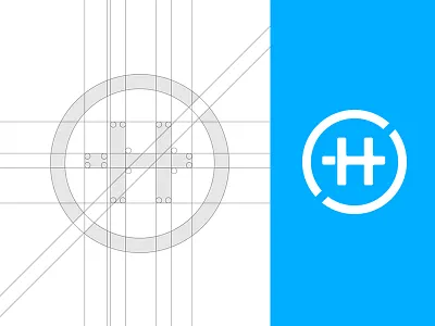 'H' Icon Logo design graphic design icon design logo logo design mark simple symbol vector