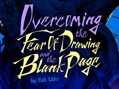 Overcoming the Fear of Drawing and the Blank Page arttutorial drawing fear logo logo design sketch sketchbook text type typography video youtube