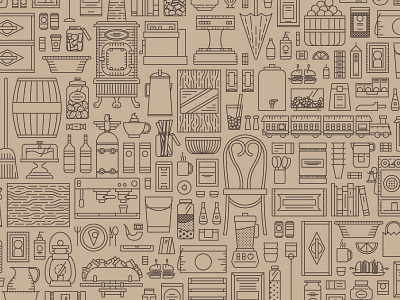 General Store Pattern background objects pattern store