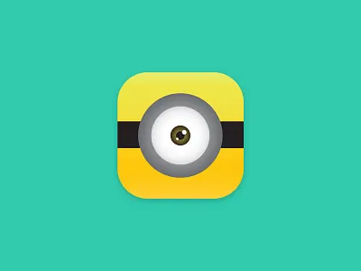 Day005 - App Icon camera icon ios kids minion