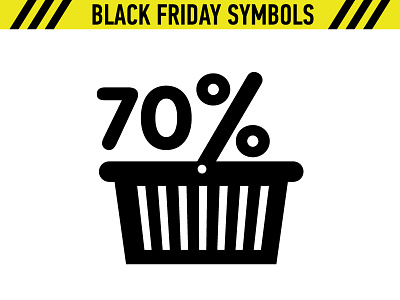 Black Friday Symbol Basket Sale Discount basket black discount friday sale symbol