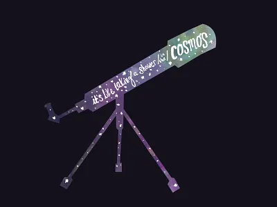 Telescope! art book cosmo design illustration jandy nelson quote space star telescope
